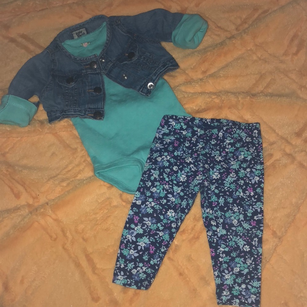 Osh Kosh jean jacket&& Carter’s set